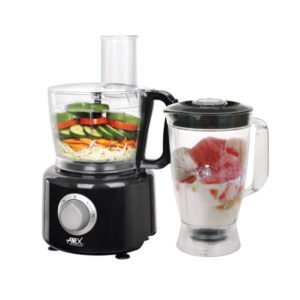 Anex AG-3145 Deluxe 2-in-1 Chopper & Glass Blender Combo