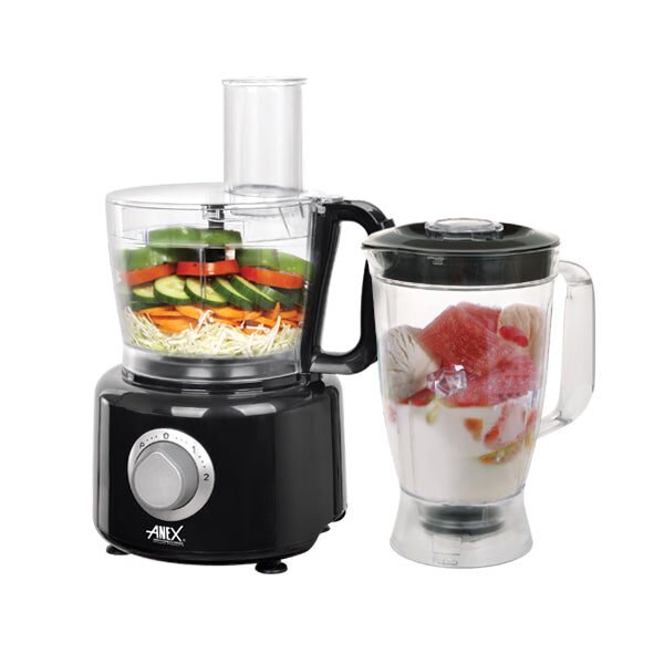 Anex AG-3145 Deluxe 2-in-1 Chopper & Glass Blender Combo