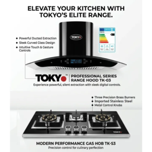 Tokyo Super Kitchen Suite (Hood TK-03 + Hob S3)
