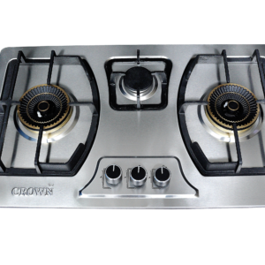Crown Hob CR-3111S (3-Burner Stainless Steel)