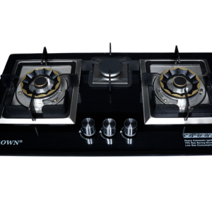 Crown Hob CR-19G EPS (Glass Hybrid 4 Gas + 1 Electric)
