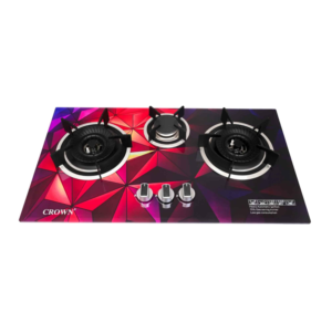 Crown Hob CR-23G (3-Burner Glass Hob)