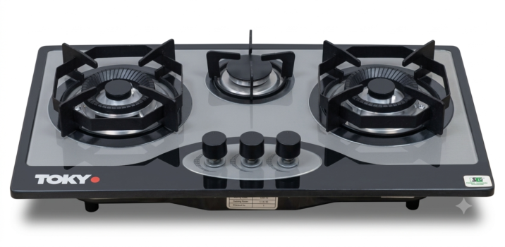 Tokyo Hob TK 101 (Red Accented Glass Hob)